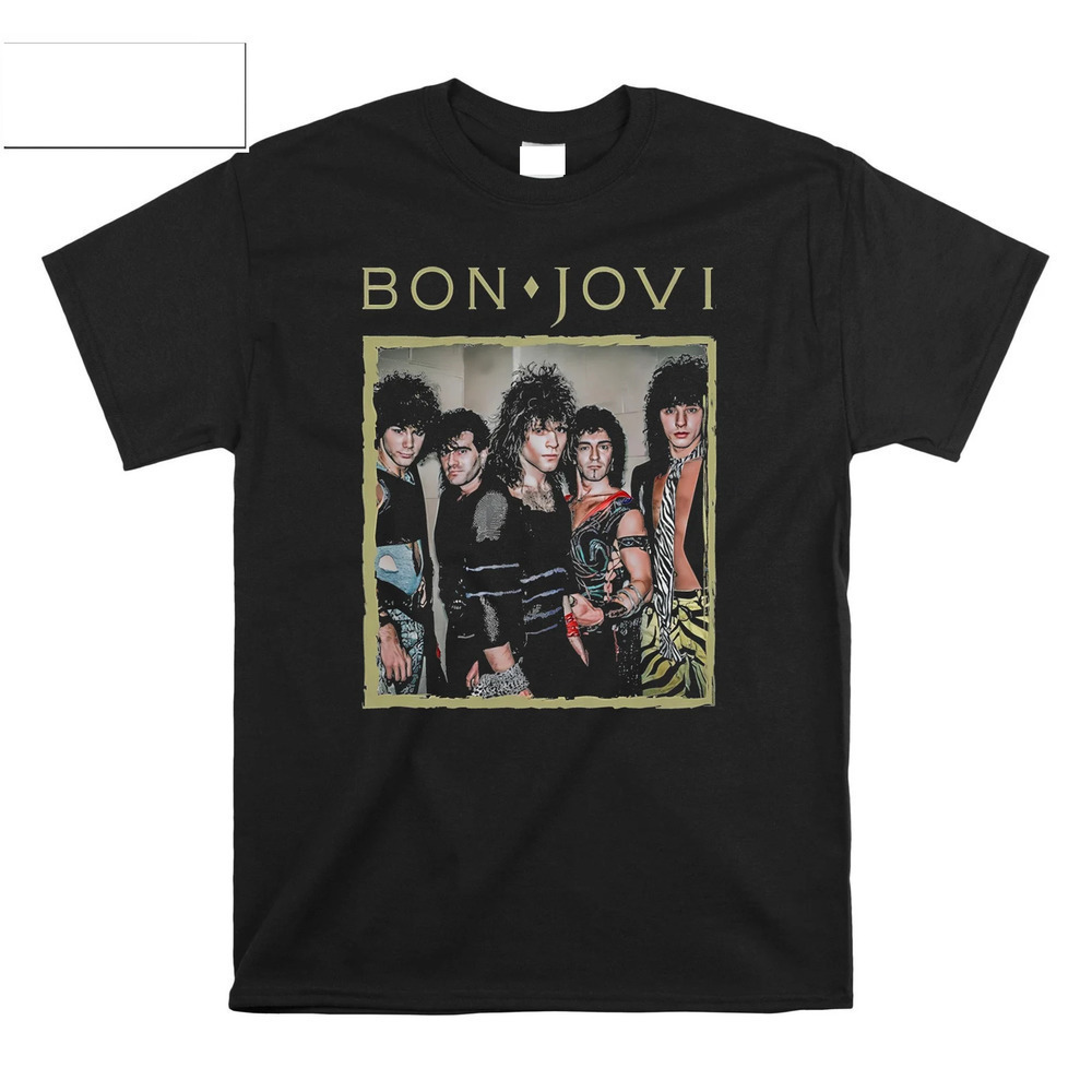 Bon Jovi Art Rock Band Portrait Tshirt Bon Jovi Rock Band Shirt Gift For Fan